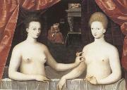 School of Fontainebleau, Gabrielle d-Estree and the Duchesse de Villars